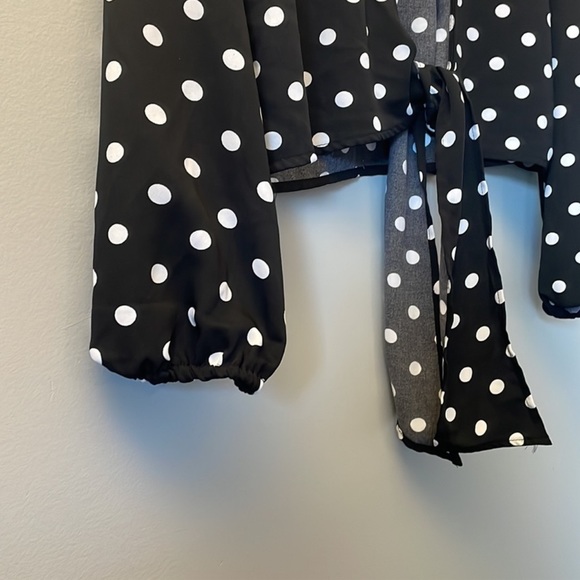 Dynamite tie front polka dot top - Picture 2 of 7